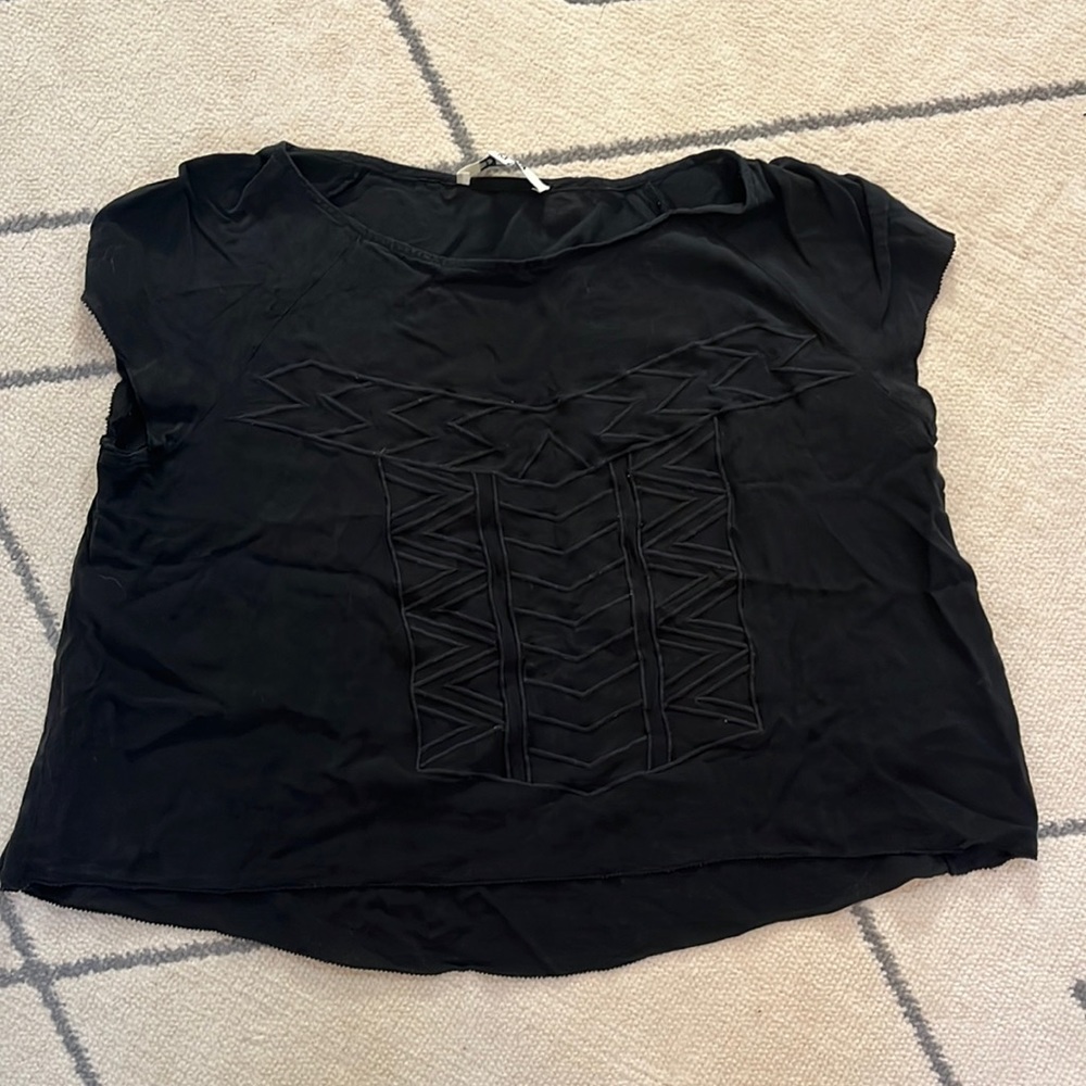 Short sleeve crop tee